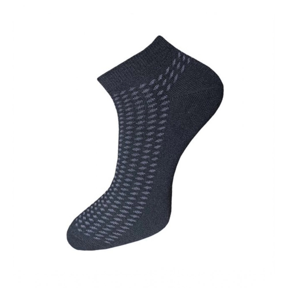 3_Pair Set Unisex Casual Cotton Printed Ankle Length Socks (Multicolor)