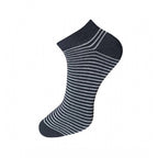 3_Pair Set Unisex Casual Cotton Striped Ankle Length Socks (Multicolor)