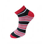 3_Pair Set Unisex Casual Cotton Striped Ankle Length Socks (Multicolor)