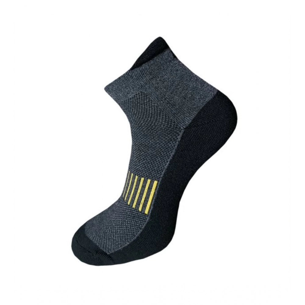 3_Pair Set Unisex Casual Cotton Printed Ankle Length Socks (Multicolor)