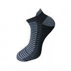 3_Pair Set Unisex Casual Cotton Striped Ankle Length Socks (Multicolor)