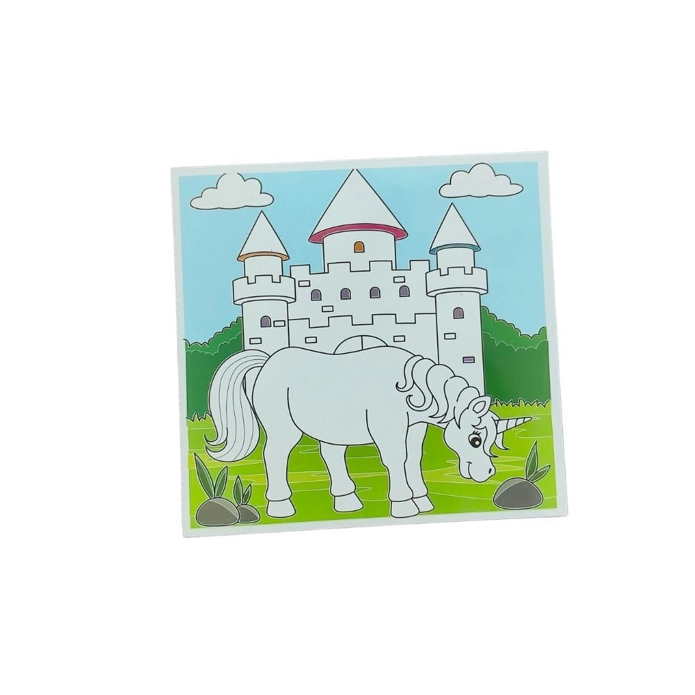 Fun With Color Coloring Board-Unicorn | Cardboard | Educational Toys| 3+ Years
