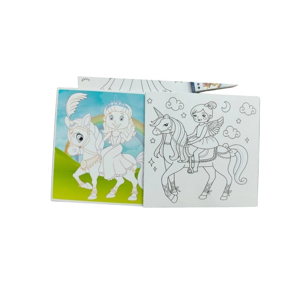 Fun With Coloring Board-Princess | Cardboard | Educational Toys| 3+ Years