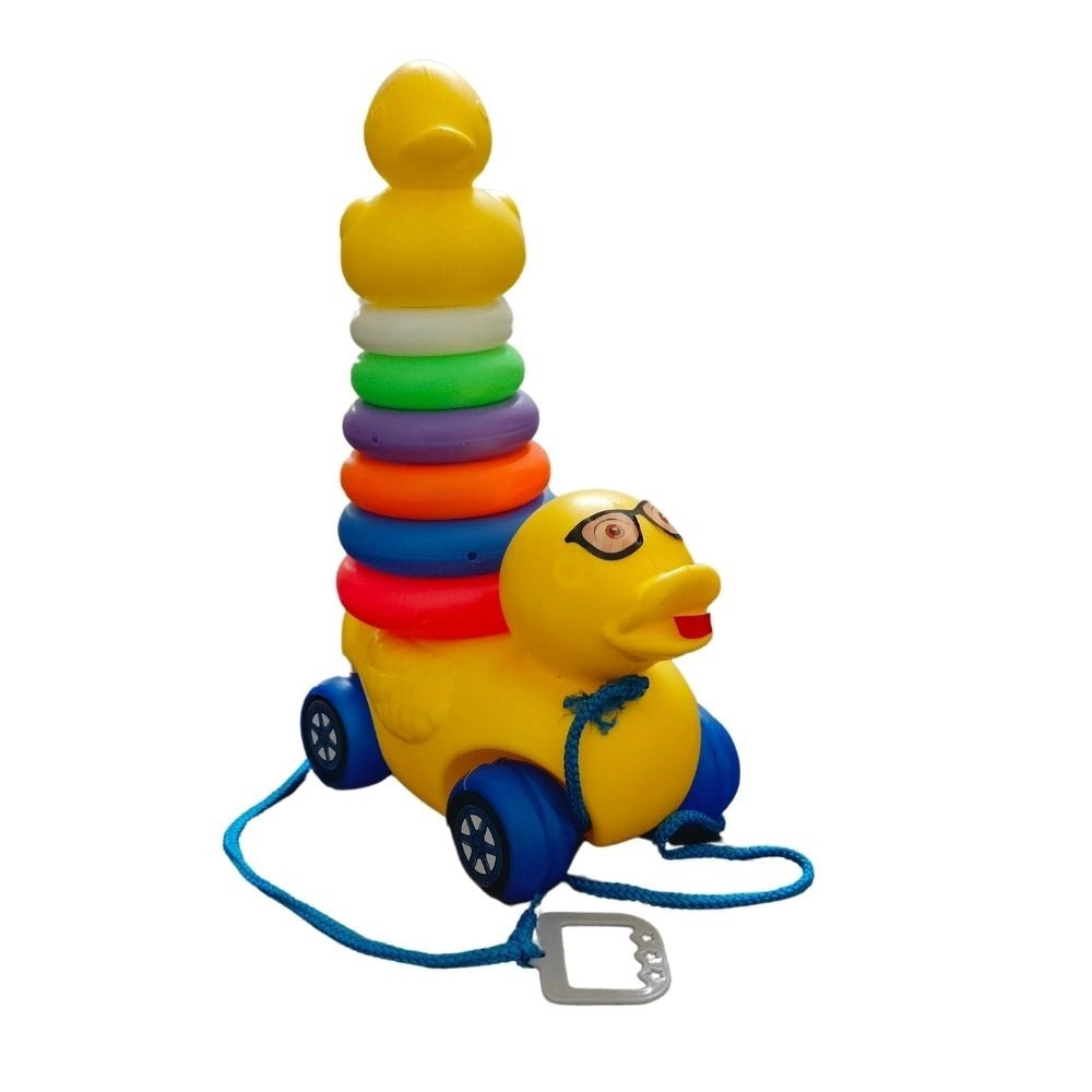 Dady Duck With Rings For Toddlers | Plastic | Toys| 1+ Years