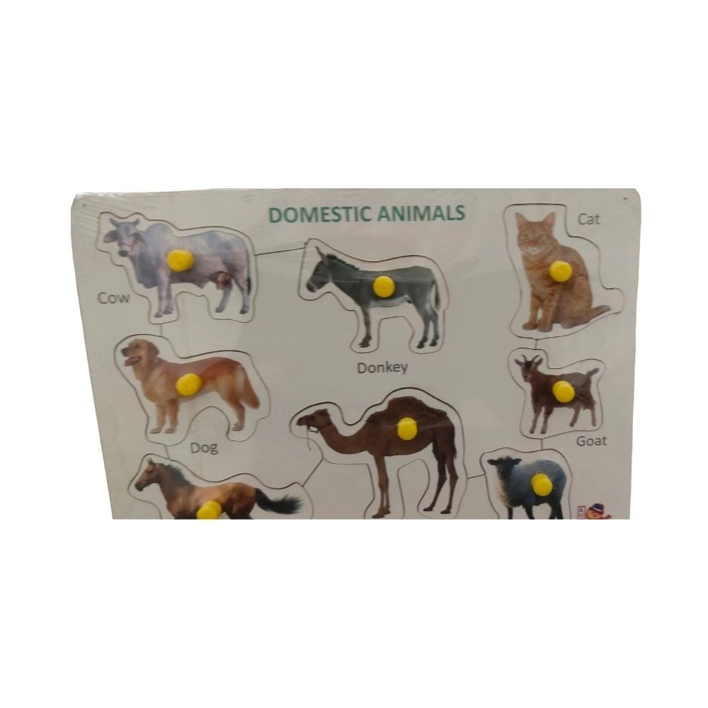 Domestic Animal Wooden Puzzle | Wooden | Educational Toys| 3+ Years