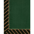 Women's Chiffon Self Design Saree With Unstitched Blouse 5.5Mtr (Green)