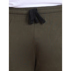 Men's Casual Cotton Striped Full Length Track Pant (olive)