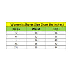 Women's Denim Solid Buttoned Shorts (Blue)