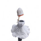 Laddu Gopal Tharad Dress Size: 0 To 6 (White)