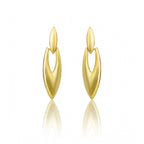 Women's brassNew Gold Tone Polish Mini Office Earrings (Gold Plated)