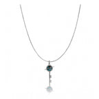 Women's Stainless Steel Key Design Delicate Chain (Silver Plated)