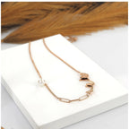 Women's Stainless Steel Butterfly Pendent Delicate Chain (Gold Plated)