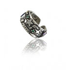 Stainless Steel Imported High-Quality Office Wear Freesize Ring (Silver Plated)