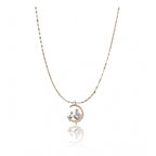 Women's Stainless Steel Moon Pendent Delicate Chain (Gold Plated)