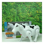 Plastic Electric Milk Cow Moving Legs And Shake Tail (Multicolor )