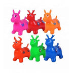 ??Plastic Inflatable Jumping And Riding Horse Air Animal Shape Jumping Toys (Multicolor )