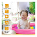 Plastic Bath Tub With Pump 3 Ft Round For Kids (Multicolor )