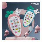 Plastic Rabit Mobile Phone Toy For Kids With Music And Light Early Educational Smart Phone (Multicolor )