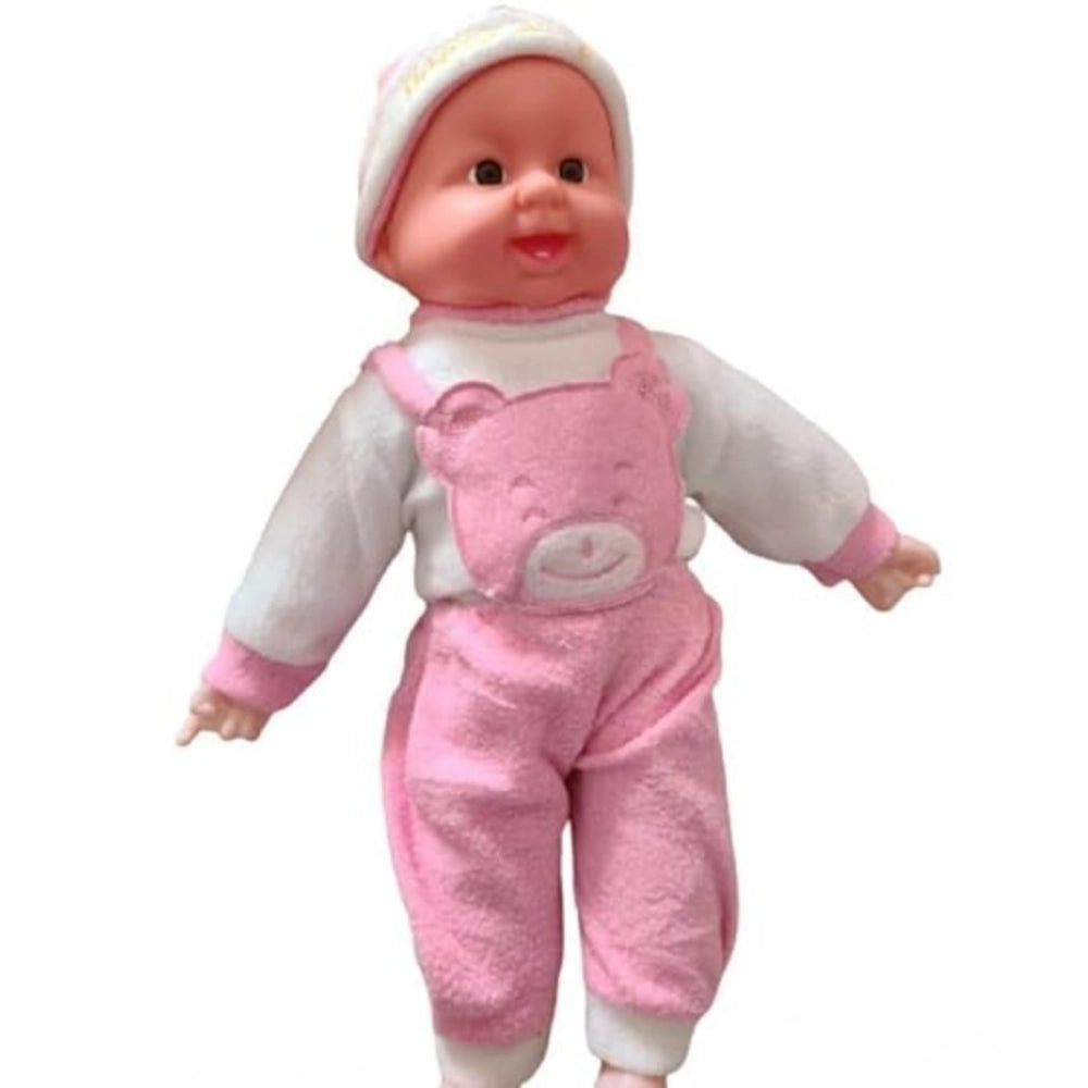 Plastic Happy Baby Laughing Musical Boy Doll With Touch Sensors - Sound Ideal Gift For Kids (Multicolor )