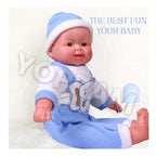 Plastic Happy Baby Laughing Musical Boy Doll With Touch Sensors - Sound Ideal Gift For Kids (Multicolor )