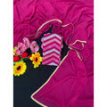 Women's Fox Georgette Solid Saree With Unstitched Blouse 5.5Mtr (Pink)