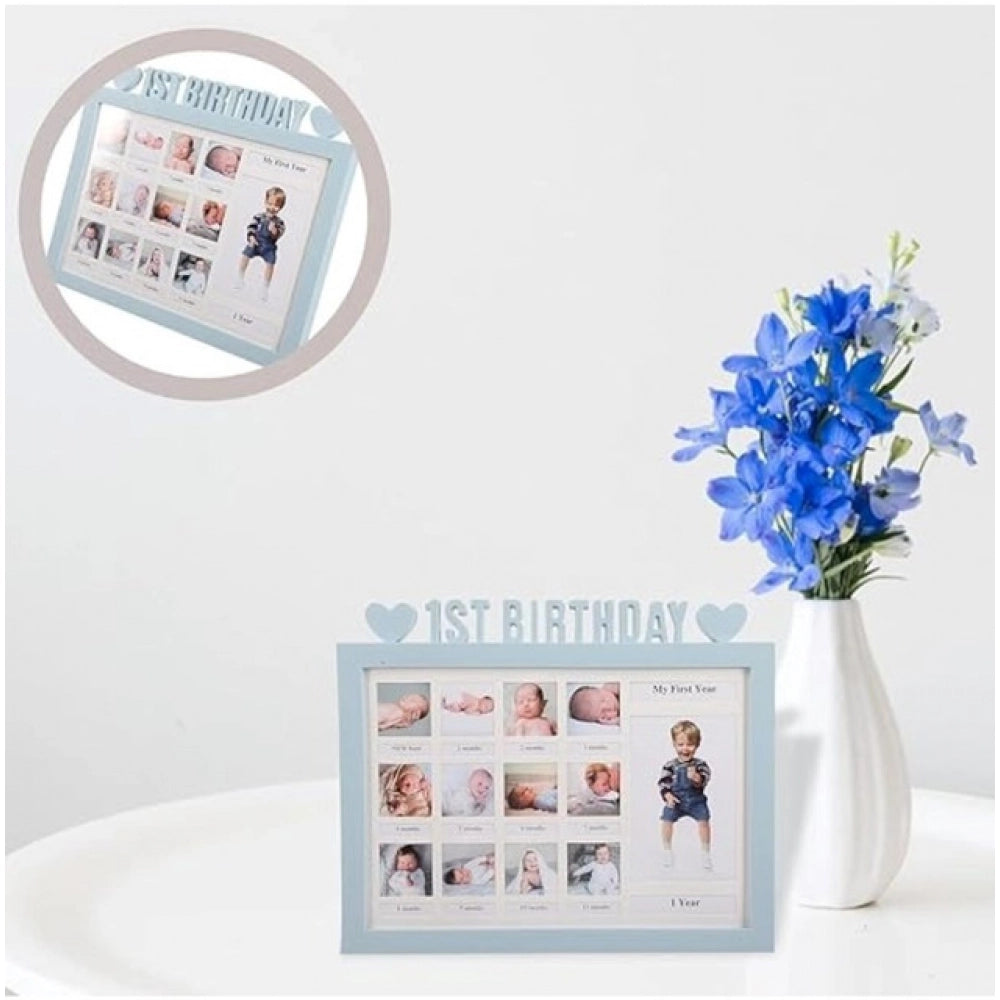 Acrylic First Year Baby Photo Frame (Multicolor)