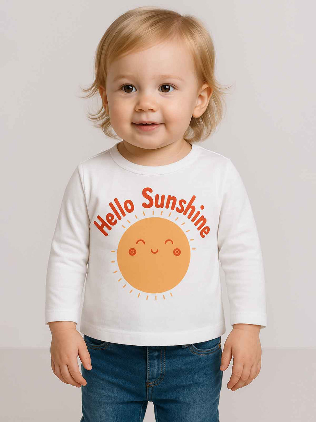 Tex Baby Girls Long Sleeve T Shirt White