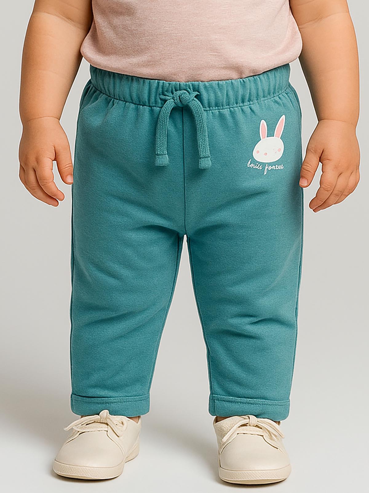 Baby Girls French Terry Sweat Green Pant