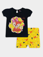 Baby Girls Printed Shorty Sets