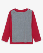 Boys Printed Red Pyjama Set