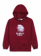 Boys Hooded Pullover Sweatshirt Wine