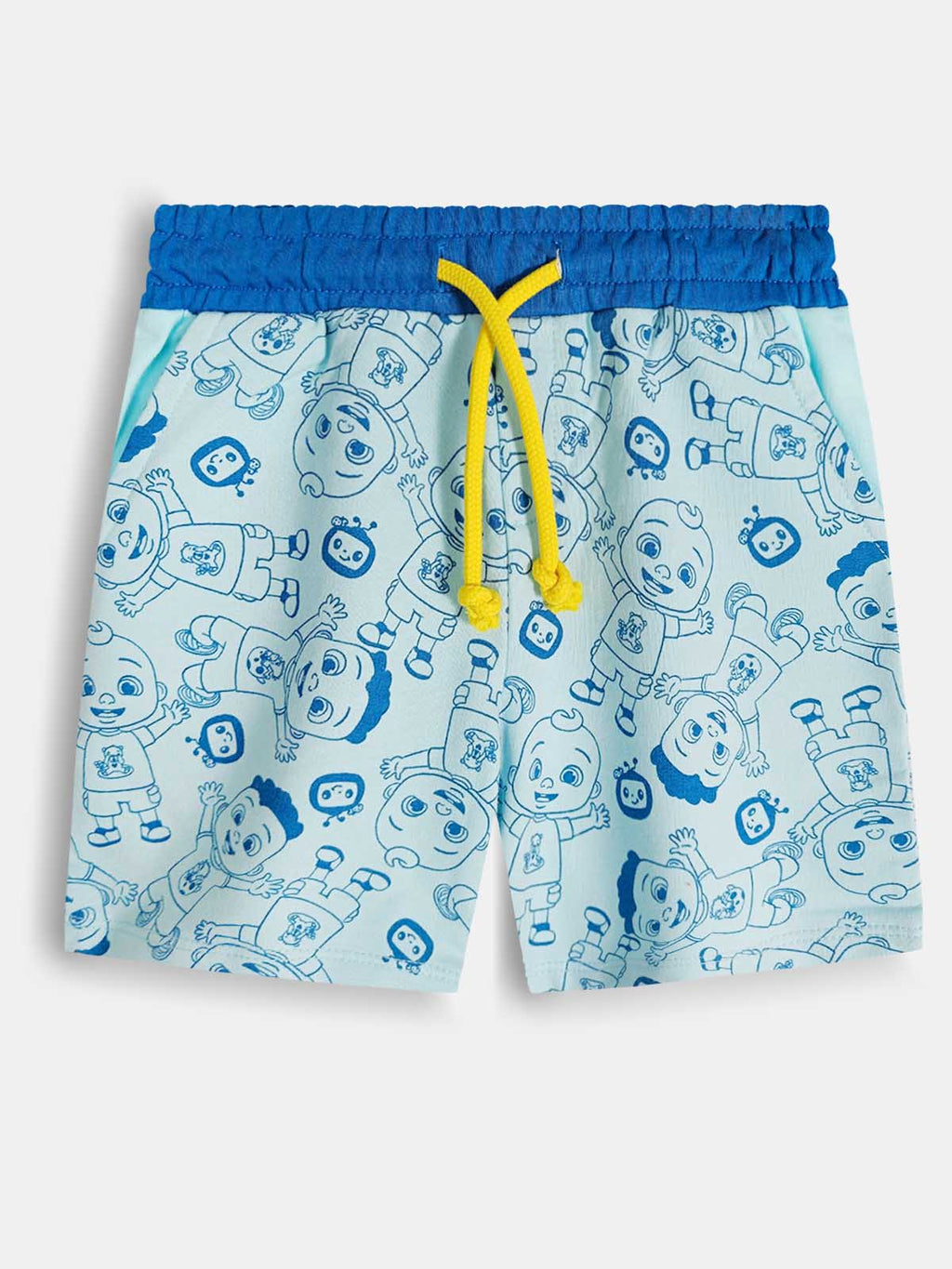 Boys French Terry Blue AOP Shorts