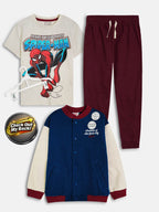 Boys 3-Pc Spider-Man Navy Jogging Set