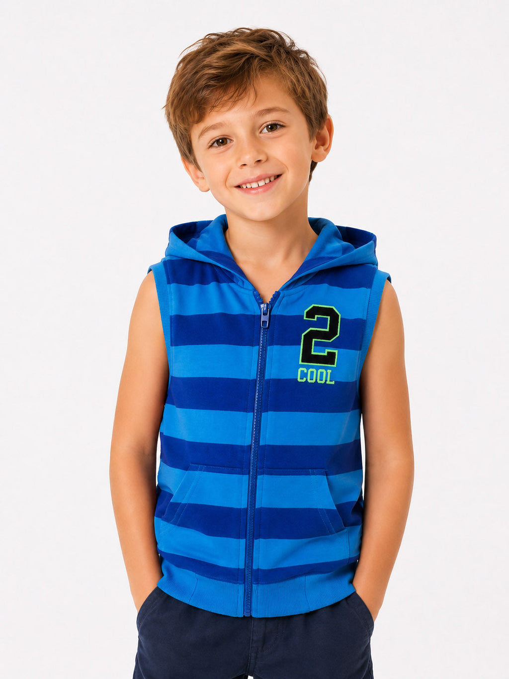 Boys French Terry Full Zipper Sweatshirt