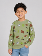 Boys Pullover Sweatshirt |  Green