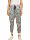 Ladies Grey AOP Lounge Pant