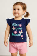 Baby Girls T Shirt Navy