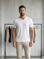 Mens Plus Sizes V Neck T shirts