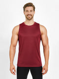 Mens Workout Performance Muscle T-Shirt | Maroon