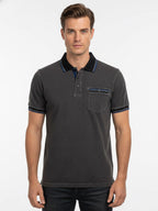 Mens Garment Dyed Stretch Polo