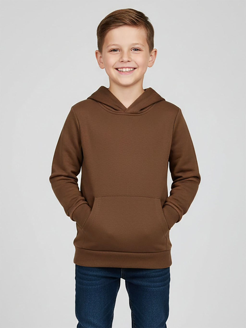 Boys Pullover Sweatshirt Brown