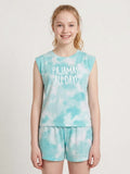 Girls Printed Shorty Set