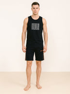 Mens Sleeveless Shorty Set Assorted