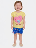 Baby Girls Printed Shorty Sets Hanger Pack