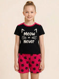 Girls Printed Shorty Set