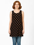 Ladies Brown Dot Printed Long Tunic