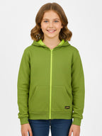 Girls Fleece Full Zipper Sweatshirt