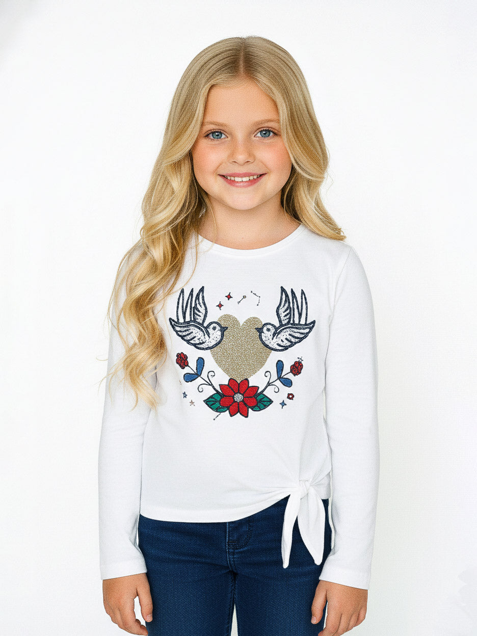 Girls Applique T Shirts