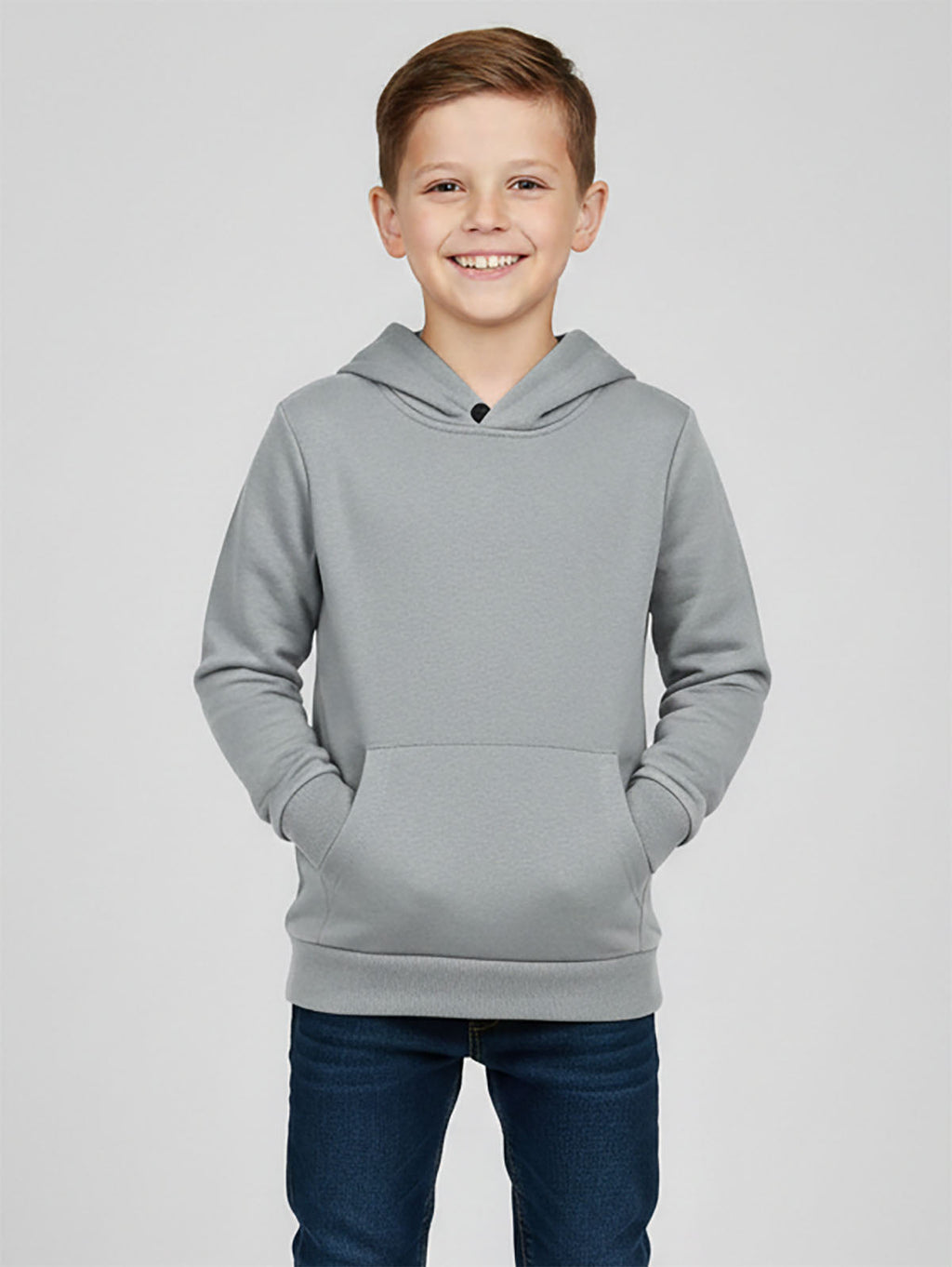 Boys Pullover Sweatshirt Grey Melange