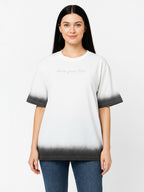 Ladies Dip Dyed Top With Embroidery